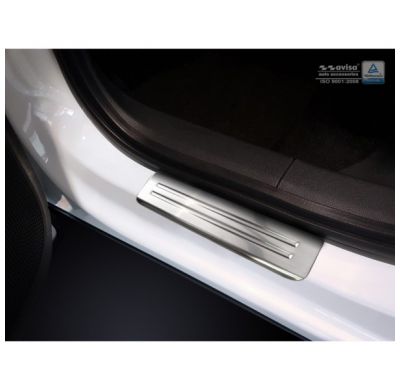 Protector Talonera De Puerta Acero Inox Seat Ateca 2016- - 'Exclusive' - 4-Piezas