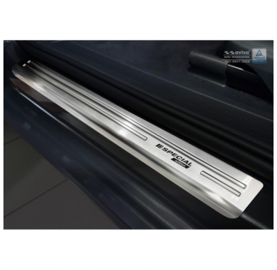 Protector talonera de puerta acero inox Volkswagen Touran III 2015- - 'Special Edition' - 4-piezas