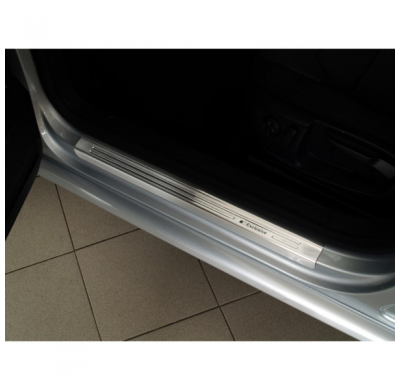 Protector talonera de puerta acero inox Volkswagen Passat 3C Sedan/Variant 2005-2014 - 'Exclusive' - 4-piezas