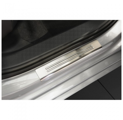 Protector Talonera De Puerta Acero Inox Volkswagen Passat 3g Sedan/Variant 2014- - 'Exclusive' - 4-Piezas