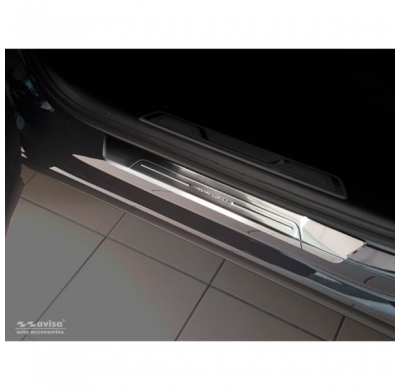 Protector talonera de puerta acero inox Volkswagen Touareg III 2018- 'Special Edition' - 2-piezas