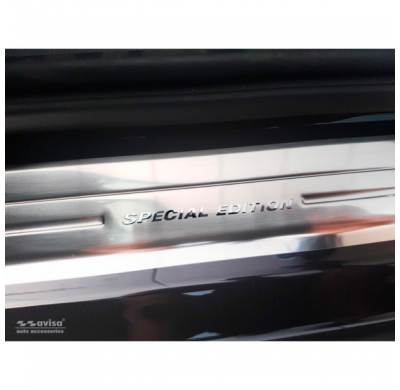 Protector talonera de puerta acero inox Volkswagen Touareg III 2018- 'Special Edition' - 2-piezas