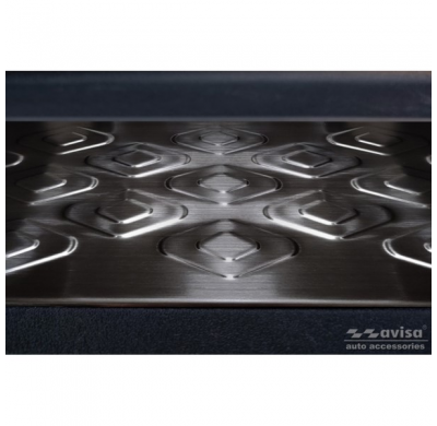 Protectores de umbral de puerta en acero inoxidable negro aptos para Volkswagen ID.Buzz 2022- 2 piezas