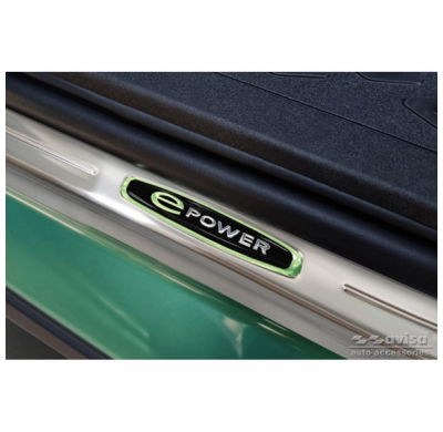 Protectores de umbral de puerta de acero inoxidable para Volkswagen ID.Buzz 2022- 'E-Power' - 2 piezas