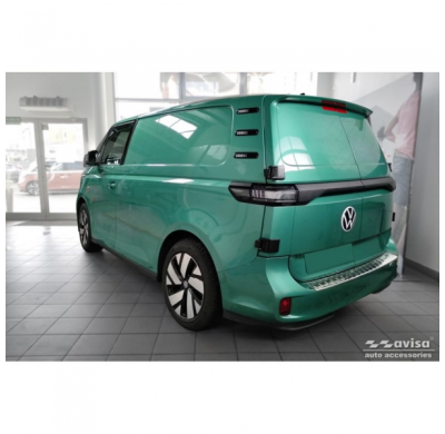 Protectores de umbral de puerta de acero inoxidable aptos para Volkswagen ID.Buzz 2022- - 'Lines' - 2 piezas