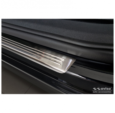 Protectores de umbral de puerta de acero inoxidable adecuados para Volkswagen Tiguan III (CT1) 2024- - 'Lines' - 4 piezas