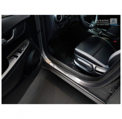 Protectores De Umbral De Puerta En Acero Inoxidable Hyundai Kona 2017- - 'Sportline' - 4 Piezas