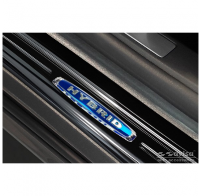 Protectores de umbrales de puertas Black Inox adecuados para Ford Mondeo V Turnier 2014-2019 y Facelift 2019- 'Hybrid' - 4 pieza