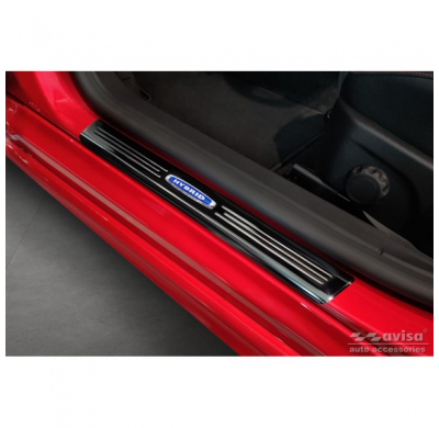 Protectores de umbral de puerta Black Inox adecuados para Ford Focus IV excl. ST-Line 2018- 'Híbrido' - 4 piezas