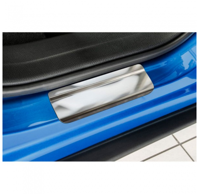 Protector talonera de puerta acero inox Mazda CX-3 2015-2018 & FL 2018- - 'Exclusive' - 4-piezas