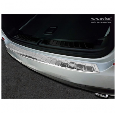 Protector de parachoques trasero de acero inoxidable BMW X3 (G01) 2017- con paquete M 'Ribs'.