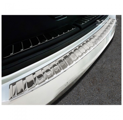 Protector de parachoques trasero de acero inoxidable BMW X3 (G01) 2017- con paquete M 'Ribs'.