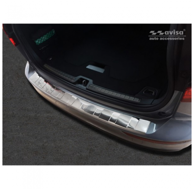 Protector de parachoques trasero de acero inoxidable Volvo V60 II 2018-