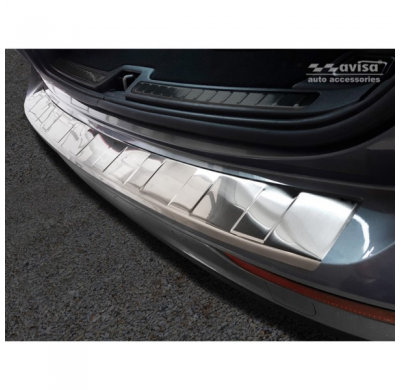 Protector de parachoques trasero de acero inoxidable Volvo V60 II 2018-