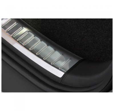 Stainless Steel Inner Rear Bumper Protector Volkswagen Tiguan 2007-2016 'Ribs'