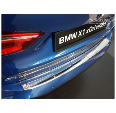 Protector acero paragolpes trasero BMW X1 (F48) M-Package 2015- 'Ribs'