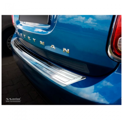 Protector acero paragolpes trasero Mini Countryman R60 FL 2014-2016 'flag/lines'