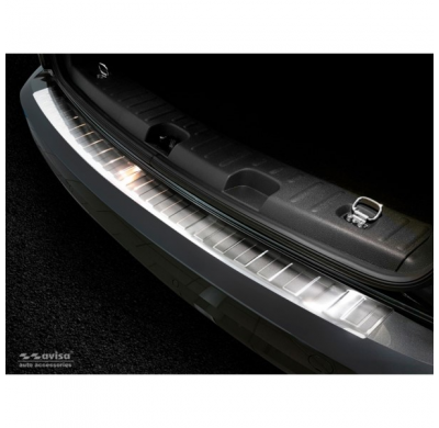 Protector De Paragolpes Trasero Acero Inox Volkswagen Caddy 2004-2015 & 2015- 'Ribs'
