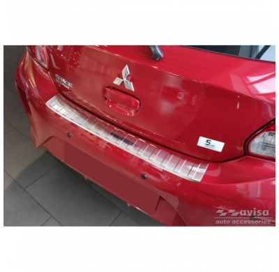 Protector de parachoques trasero de acero inoxidable apto para Mitsubishi Space Star Facelift 2020- 'Ribs'