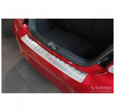 Protector de parachoques trasero de acero inoxidable apto para Mitsubishi Space Star Facelift 2020- 'Ribs'