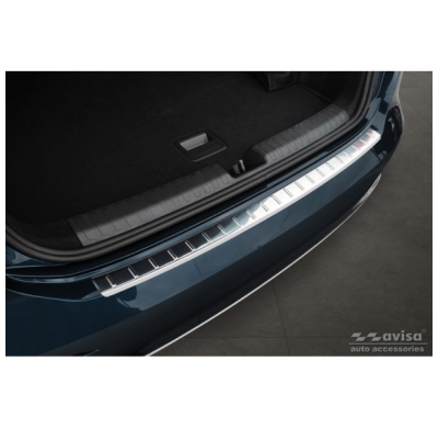 Protector de paragolpes trasero de acero inoxidable para Audi A3 (8Y) Sportback 2020- 'Ribs'