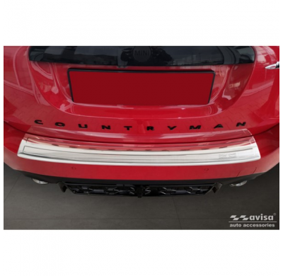 Protector de parachoques trasero de acero inoxidable apto para Mini Countrymann F60 FL 2020- 'British Flag'