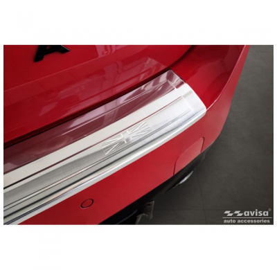 Protector de parachoques trasero de acero inoxidable apto para Mini Countrymann F60 FL 2020- 'British Flag'