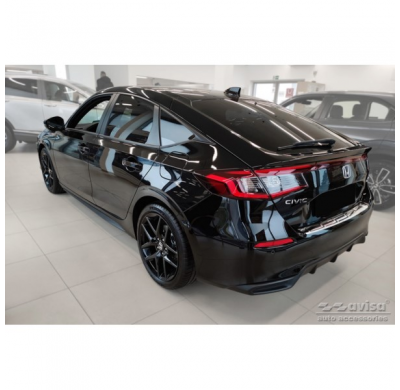 Protector de parachoques trasero de acero inoxidable adecuado para Honda Civic XI HB 2022- 'Ribs