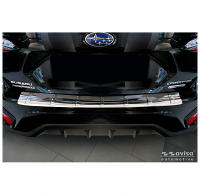 Protector de parachoques trasero de acero inoxidable Avisa compatible con Subaru Crosstrek III 2023 - 'Ribs'