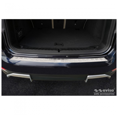 Protector de parachoques trasero de acero inoxidable valido para BMW iX3 (G08) 2020- 'Ribs'