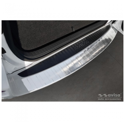 Protector De Parachoques Trasero De Acero Inoxidable Valido Para Toyota Rav-4 Iii 2005-2008 Y Fl 2008-2012 'Ribs'
