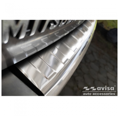 Protector de parachoques trasero de acero inoxidable valido para Mitsubishi Outlander II 2006-2012 / Peugeot 4007 2007-2012 / Ci