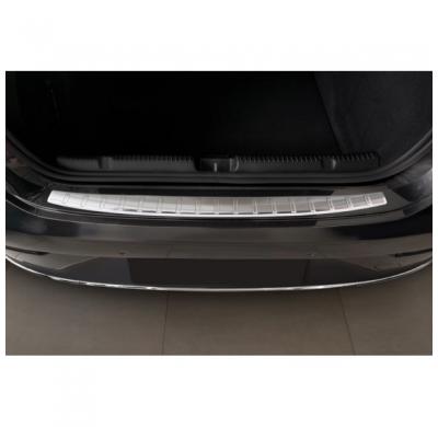 Protector de parachoques trasero en acero inoxidable para Mercedes EQE (V295) 2022- 'Ribs'.