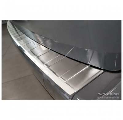 Protector de paragolpes trasero de acero inoxidable para Mercedes Citan (W420) Furgón/Tourer 2021- 'Ribs'