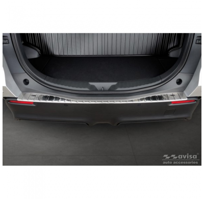 Protector de parachoques trasero de acero inoxidable adecuado para Toyota bZ4X 2021- & Subaru Solterra 2022- 'Ribs'