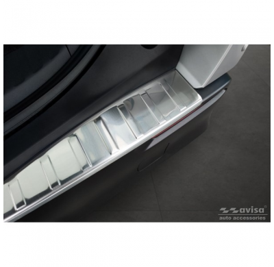 Protector de parachoques trasero de acero inoxidable adecuado para Toyota bZ4X 2021- & Subaru Solterra 2022- 'Ribs'