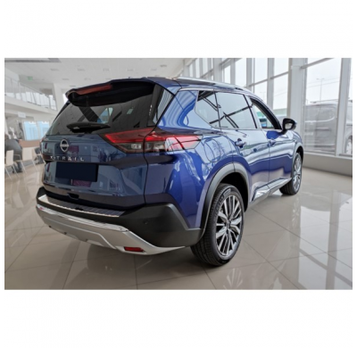 Protector de parachoques trasero en acero inoxidable para Nissan X-Trail IV (T33) 2021- 'Ribs'.