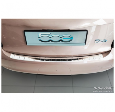 Protector de parachoques trasero de acero inoxidable valido para Fiat 500e Berlina 3 puertas 2020- 'Ribs'