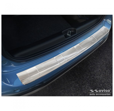 Protector de parachoques trasero de acero inoxidable valido para Fiat Panda III Cross 2020- incl. 'Costillas' híbridas