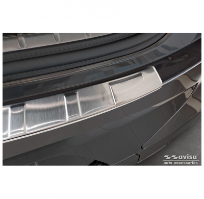 Protector de parachoques trasero de acero inoxidable apto para BMW X4 G02/F98 M Competition Facelift 2021- 'Ribs'