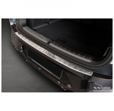Protector de parachoques trasero de acero inoxidable apto para BMW X4 G02/F98 M Competition Facelift 2021- 'Ribs'