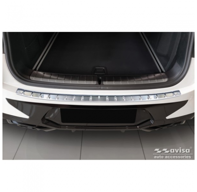 Protector de parachoques trasero de acero inoxidable apto para BMW X4 G02 FL 2021- con M-Pakage 'Ribs'