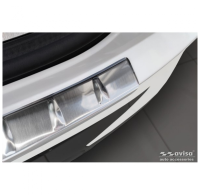 Protector de parachoques trasero de acero inoxidable apto para BMW X4 G02 FL 2021- con M-Pakage 'Ribs'