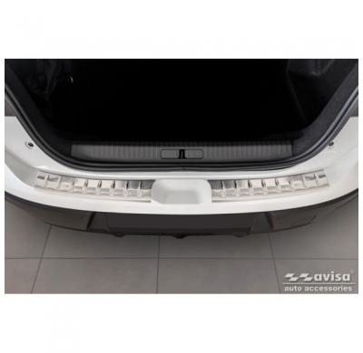 Protector de parachoques trasero de acero inoxidable apto para Citroën C4 X 2023- 'Ribs' (2 Piezas)