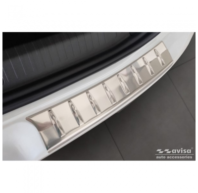 Protector de parachoques trasero de acero inoxidable apto para Citroën C4 X 2023- 'Ribs' (2 Piezas)