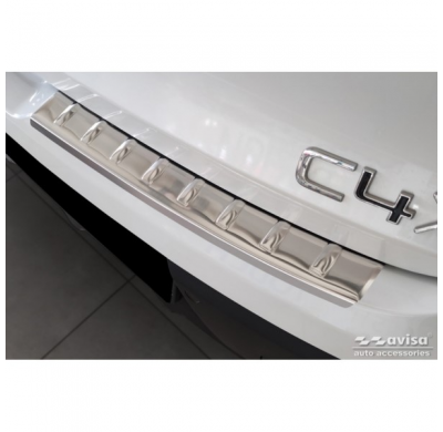 Protector de parachoques trasero de acero inoxidable apto para Citroën C4 X 2023- 'Ribs' (2 Piezas)