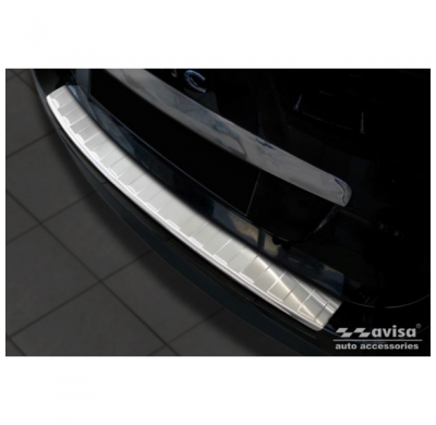 Protector de parachoques trasero de acero inoxidable valido para Renault Grand Scenic 2009-2013 y FL 2013-2016 'Ribs'