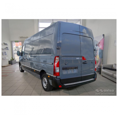 Protector de parachoques trasero de acero inoxidable apto para Opel Movano / Renault Master III 2010-2018 y 2018-2021 'Ribs'