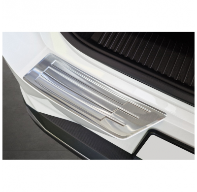 Protector de parachoques trasero de acero inoxidable apto para Renault Scenic E-Tech 2024 - 'Ribs'