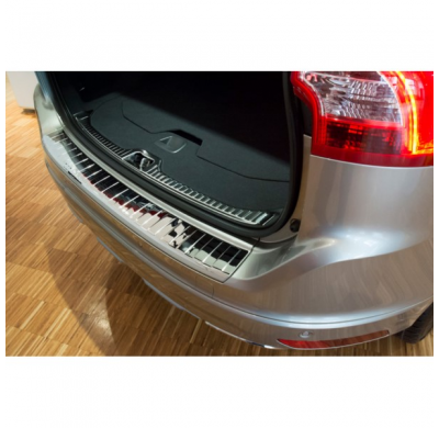 Protector cromado acero paragolpes trasero Volvo XC60 2013-2016 'Ribs'